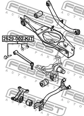 Išvirtimo reguliavimo varžtas FEBEST 2529-002-KIT