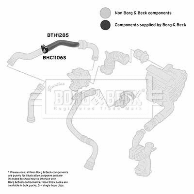 Kompresoriaus padavimo žarna BORG & BECK BTH1285