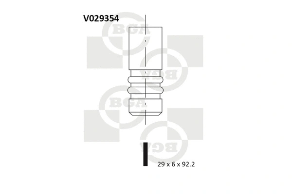 Angos vožtuvas BGA V029354