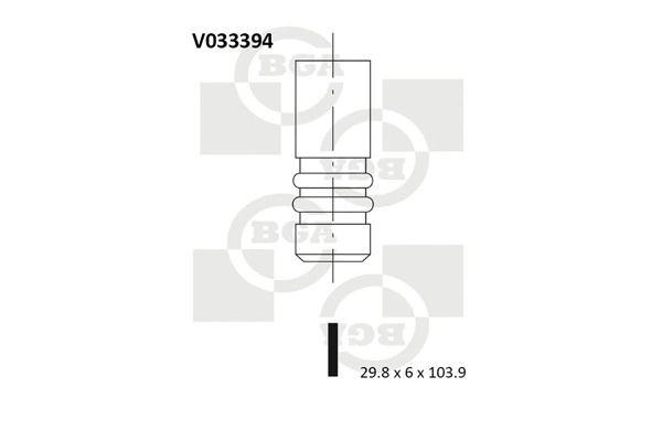 Angos vožtuvas BGA V033394