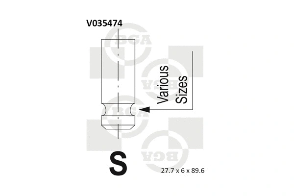 Įvado vožtuvas BGA V035474