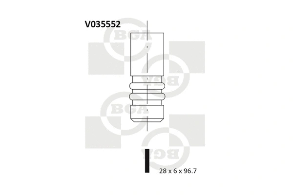 Angos vožtuvas BGA V035552