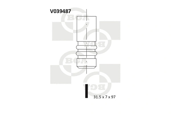 Angos vožtuvas BGA V039487