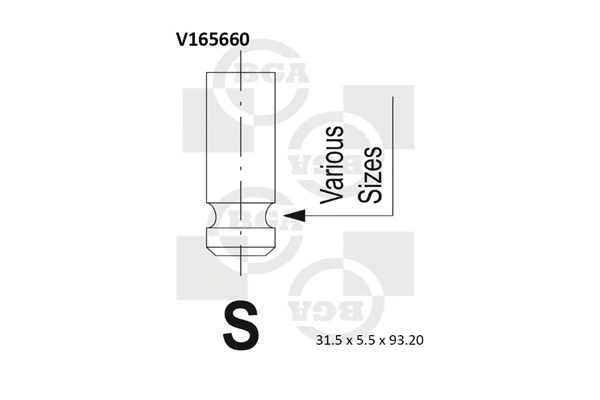 Įvado vožtuvas BGA V165660