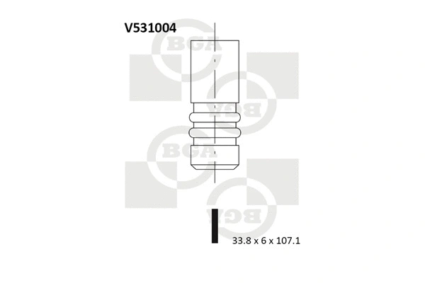 Angos vožtuvas BGA V531004