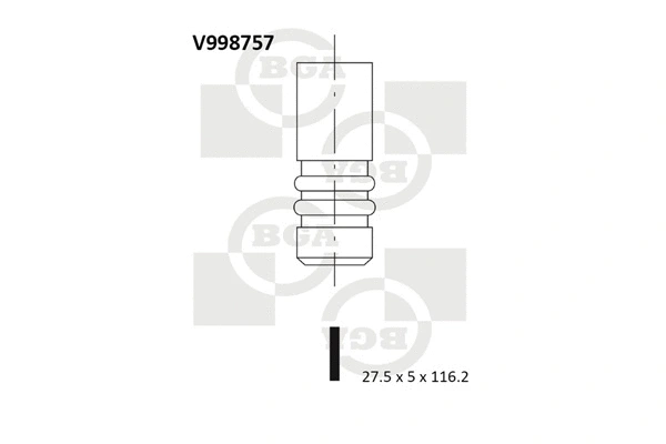 Angos vožtuvas BGA V998757