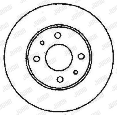 Stabdžių diskas JURID 561380JC