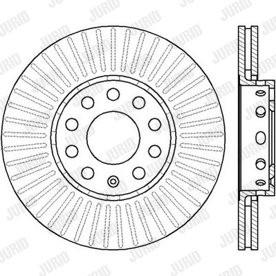 Stabdžių diskas JURID 561548JC