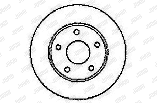 Stabdžių diskas JURID 561549JC