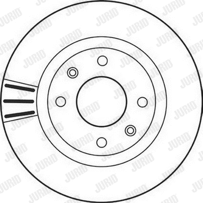 Stabdžių diskas JURID 562128JC