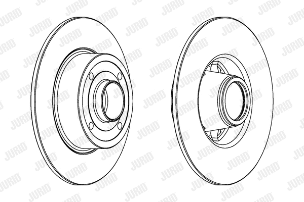Stabdžių diskas JURID 562939JC-1