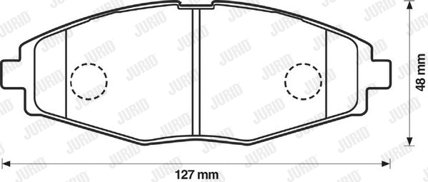 Diskinių stabdžių trinkelių rinkinys JURID 572402J