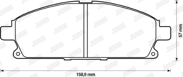 Diskinių stabdžių trinkelių rinkinys JURID 572466J