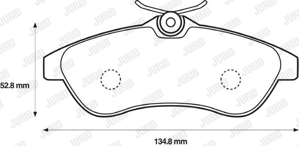 Diskinių stabdžių trinkelių rinkinys JURID 573084J