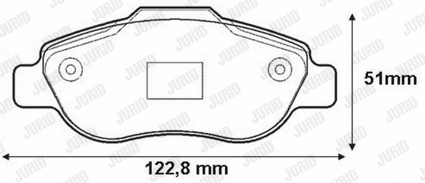 Diskinių stabdžių trinkelių rinkinys JURID 573168J