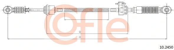 Neautomatinės transmisijo trosas COFLE 10.2450