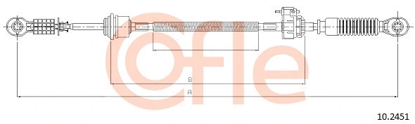 Neautomatinės transmisijo trosas COFLE 10.2451