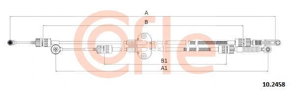 Neautomatinės transmisijo trosas COFLE 10.2458