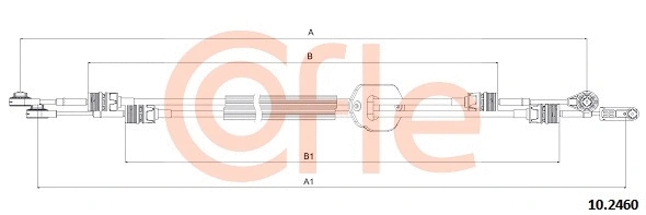 Neautomatinės transmisijo trosas COFLE 10.2460