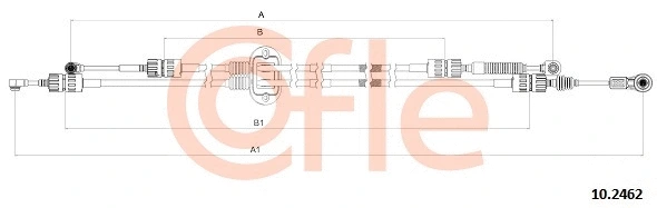Neautomatinės transmisijo trosas COFLE 10.2462