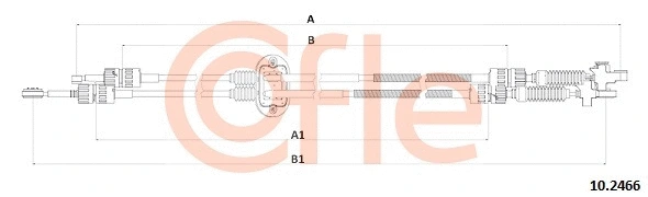 Neautomatinės transmisijo trosas COFLE 10.2466
