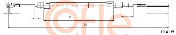 Stovėjimo stabdžio trosas COFLE 10.4135