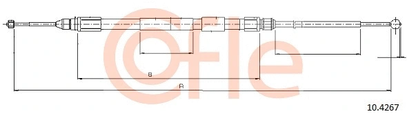 Stovėjimo stabdžio trosas COFLE 10.4267