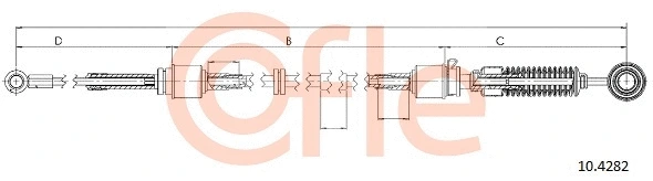 Neautomatinės transmisijo trosas COFLE 10.4282