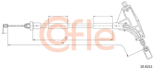 Stovėjimo stabdžio trosas COFLE 10.6211