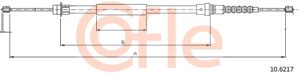 Stovėjimo stabdžio trosas COFLE 10.6217