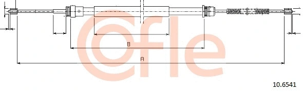 Stovėjimo stabdžio trosas COFLE 10.6541