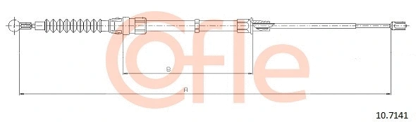 Stovėjimo stabdžio trosas COFLE 10.7141