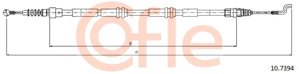 Stovėjimo stabdžio trosas COFLE 10.7394