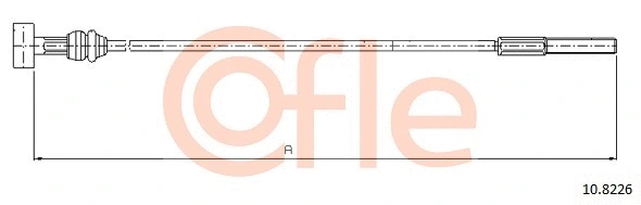 Stovėjimo stabdžio trosas COFLE 10.8226