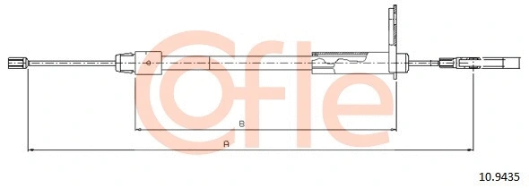 Stovėjimo stabdžio trosas COFLE 10.9435