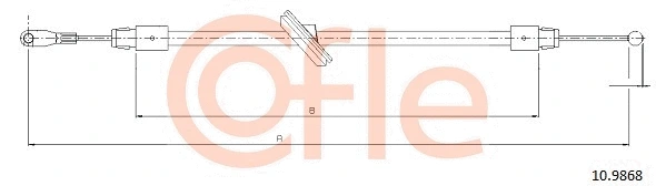 Stovėjimo stabdžio trosas COFLE 10.9868