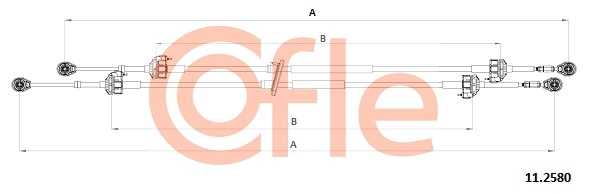 Neautomatinės transmisijo trosas COFLE 11.2580