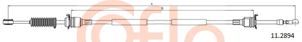 Neautomatinės transmisijo trosas COFLE 11.2894