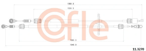 Neautomatinės transmisijo trosas COFLE 11.3270