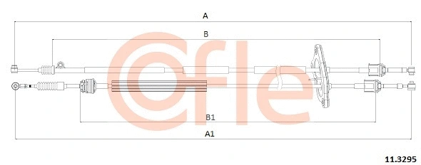 Neautomatinės transmisijo trosas COFLE 11.3295