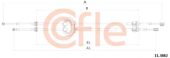 Neautomatinės transmisijo trosas COFLE 11.3882