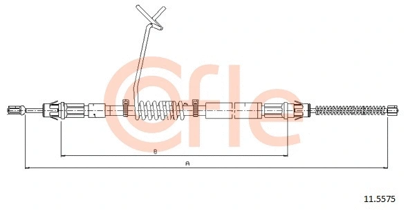 Stovėjimo stabdžio trosas COFLE 11.5575