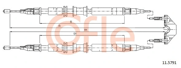 Stovėjimo stabdžio trosas COFLE 11.5791
