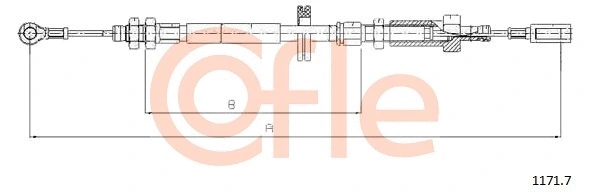 Stovėjimo stabdžio trosas COFLE 1171.7