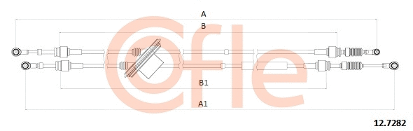 Neautomatinės transmisijo trosas COFLE 12.7282