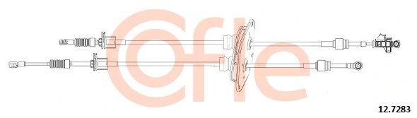 Neautomatinės transmisijo trosas COFLE 12.7283