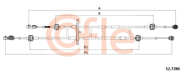 Neautomatinės transmisijo trosas COFLE 12.7286