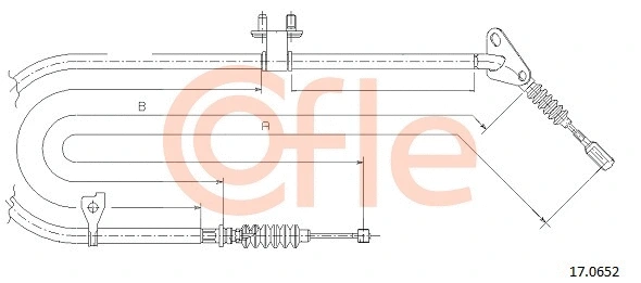 Stovėjimo stabdžio trosas COFLE 17.0652