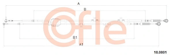 Neautomatinės transmisijo trosas COFLE 18.0801
