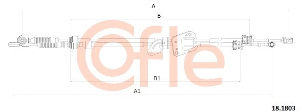 Neautomatinės transmisijo trosas COFLE 18.1803